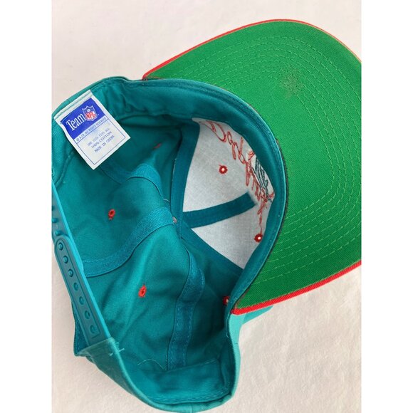 Vintage Miami Dolphins Hat Cap Snap Back Blue Adjustable Faded Y2K NOS - Picture 7 of 7